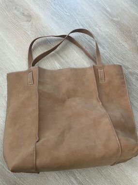 Shiraleah Tan vegan leather Tote Bag